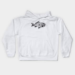 Floral Fish Kids Hoodie